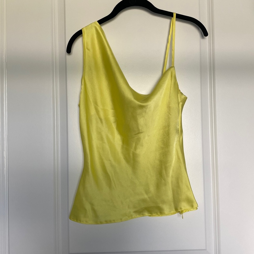 Yellow Asymmetrical Nasty Gal Tank Top